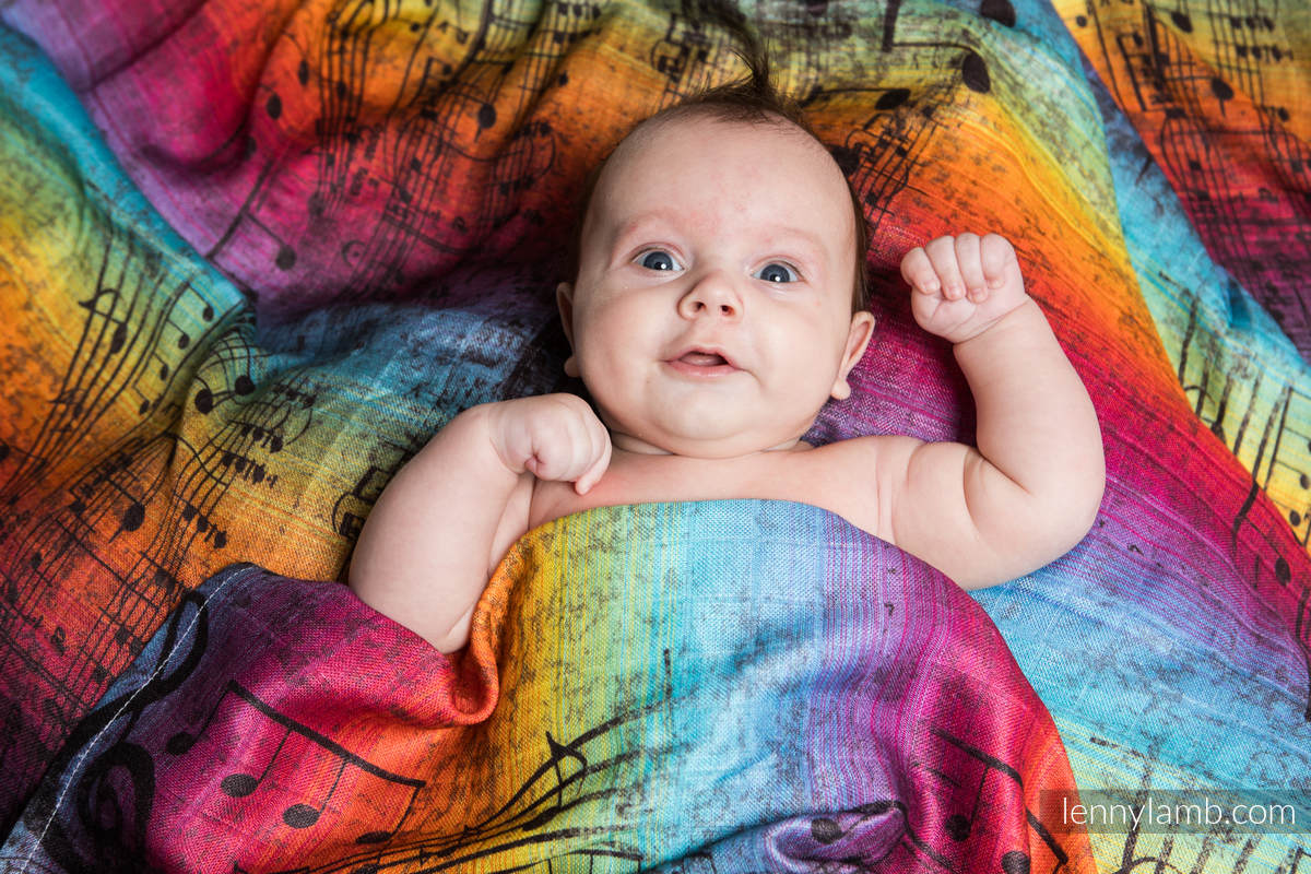 Muselinas - SYMPHONY RAINBOW DARK #babywearing