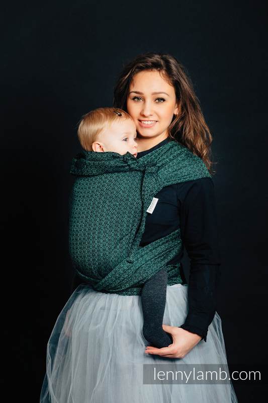 WRAP-TAI carrier Toddler with hood/ jacquard twill / 60% cotton 28% linen 12% tussah silk / LITTLE LOVE - IVY #babywearing