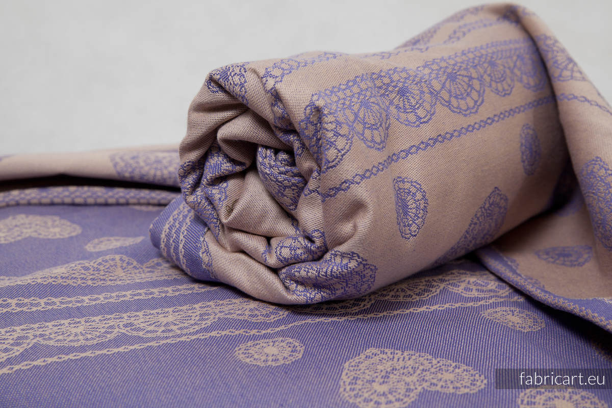 Plum Lace, jacquard weave fabric, 100% cotton, width 140cm, weight 280 g/m² #babywearing