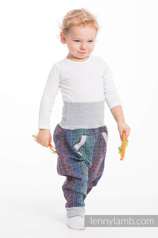 LennyBaggy - taille 74 - Big Love - Sapphire avec Gris #babywearing