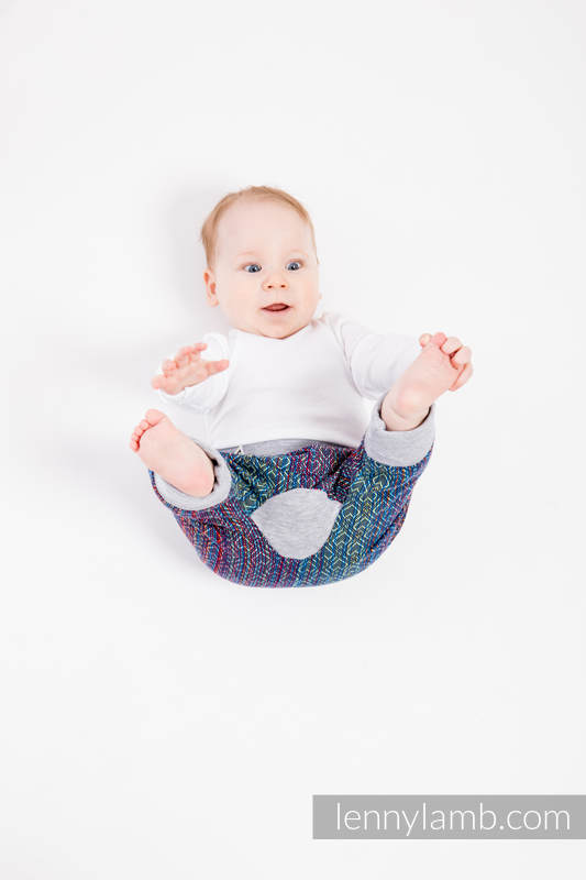 LennyBaggy - taille 80 - Big Love - Sapphire avec Gris #babywearing