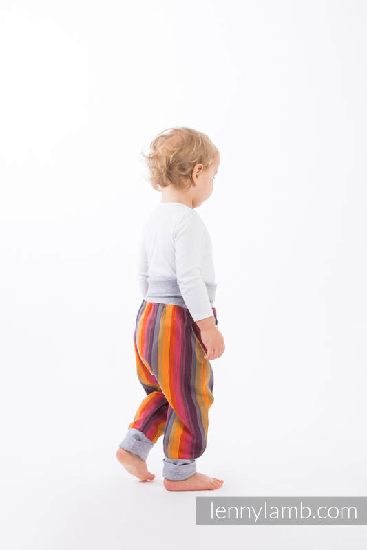 LennyBaggy - size 74 - Rainbow Red Cotton & Grey #babywearing
