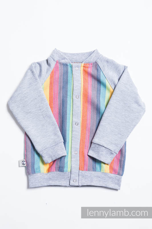 Bluza dla dziecka LennyBomber - rozmiar 68 - Luna z Szarym #babywearing