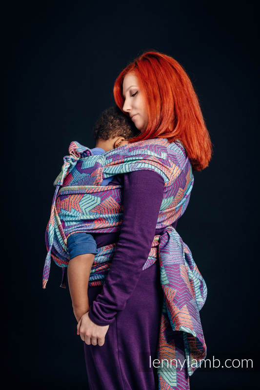 WRAP-TAI Tragehilfe Toddler mit Kapuze/ Jacquardwebung / 27% Baumwolle,73% Merinowolle / PRISM #babywearing