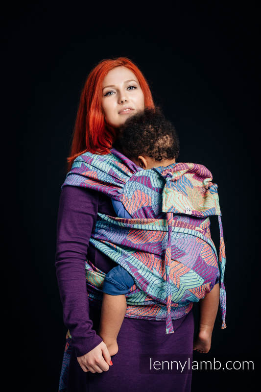 WRAP-TAI portabebé Toddler con capucha/ jacquard sarga/27% algodón, 73% lana merino/ PRISM #babywearing
