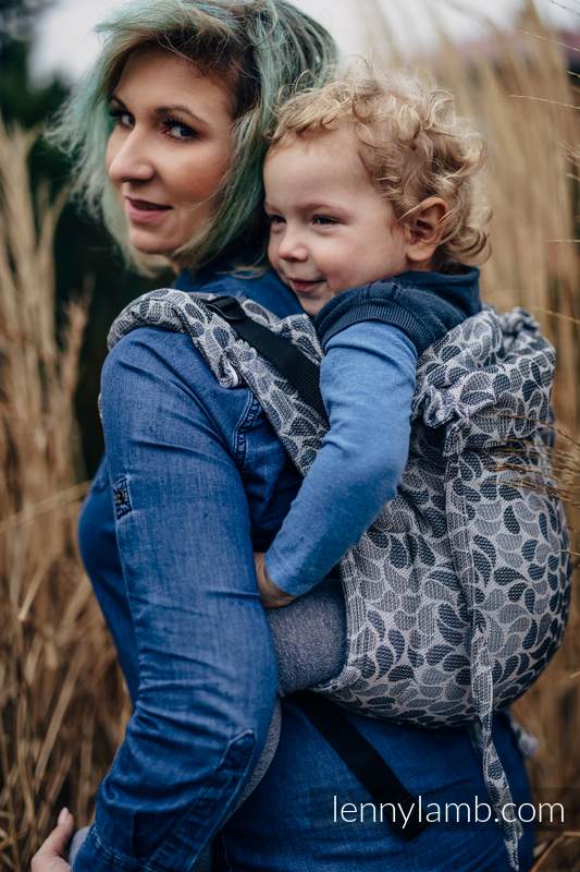 Lenny Buckle Onbuhimo baby carrier, standard size, jacquard weave (100% cotton) - COLORS OF MYSTERY #babywearing