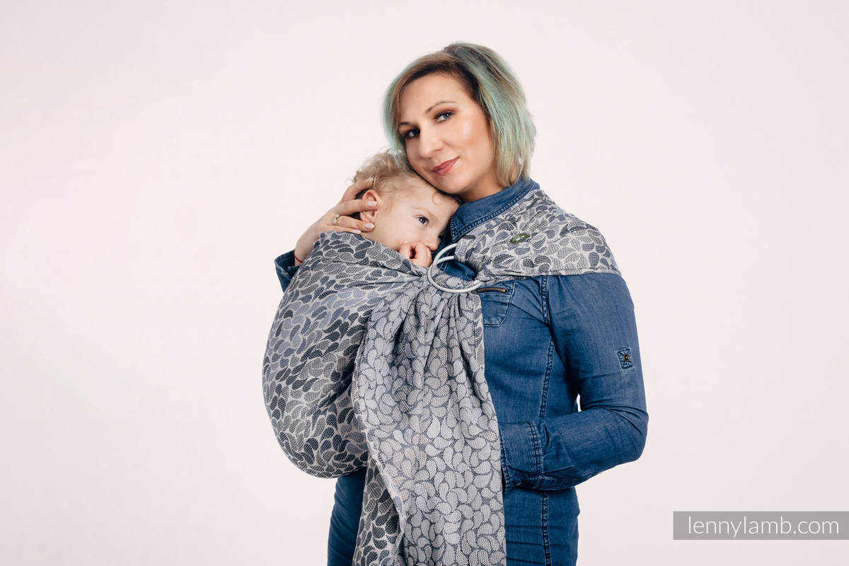Ringsling, Jacquard Weave (100% cotton) - COLORS OF MYSTERY - long 2.1m #babywearing