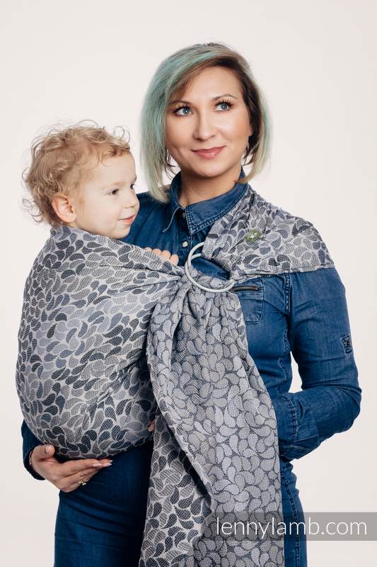 Bandolera de anillas, tejido Jacquard (100% algodón) - COLORS OF MYSTERY - long 2.1m #babywearing