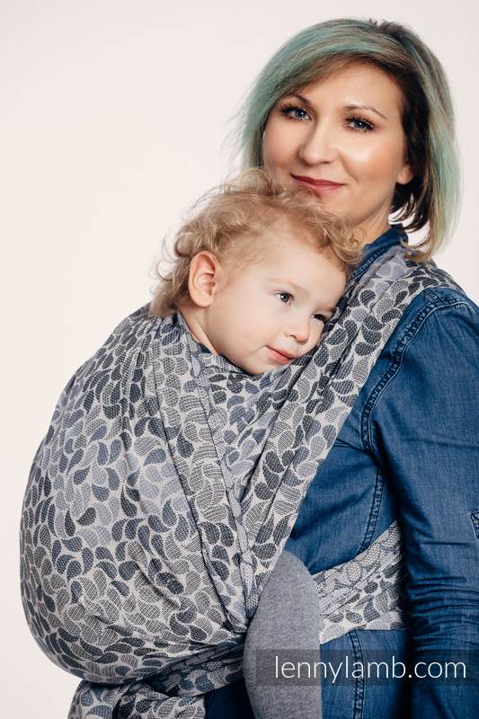 Żakardowa chusta do noszenia dzieci, bawełna - KOLORY TAJEMNICY - rozmiar XL #babywearing
