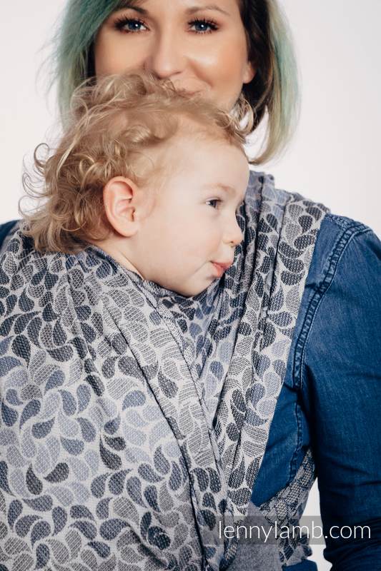 Baby Wrap, Jacquard Weave (100% cotton) - COLORS OF MYSTERY - size L #babywearing