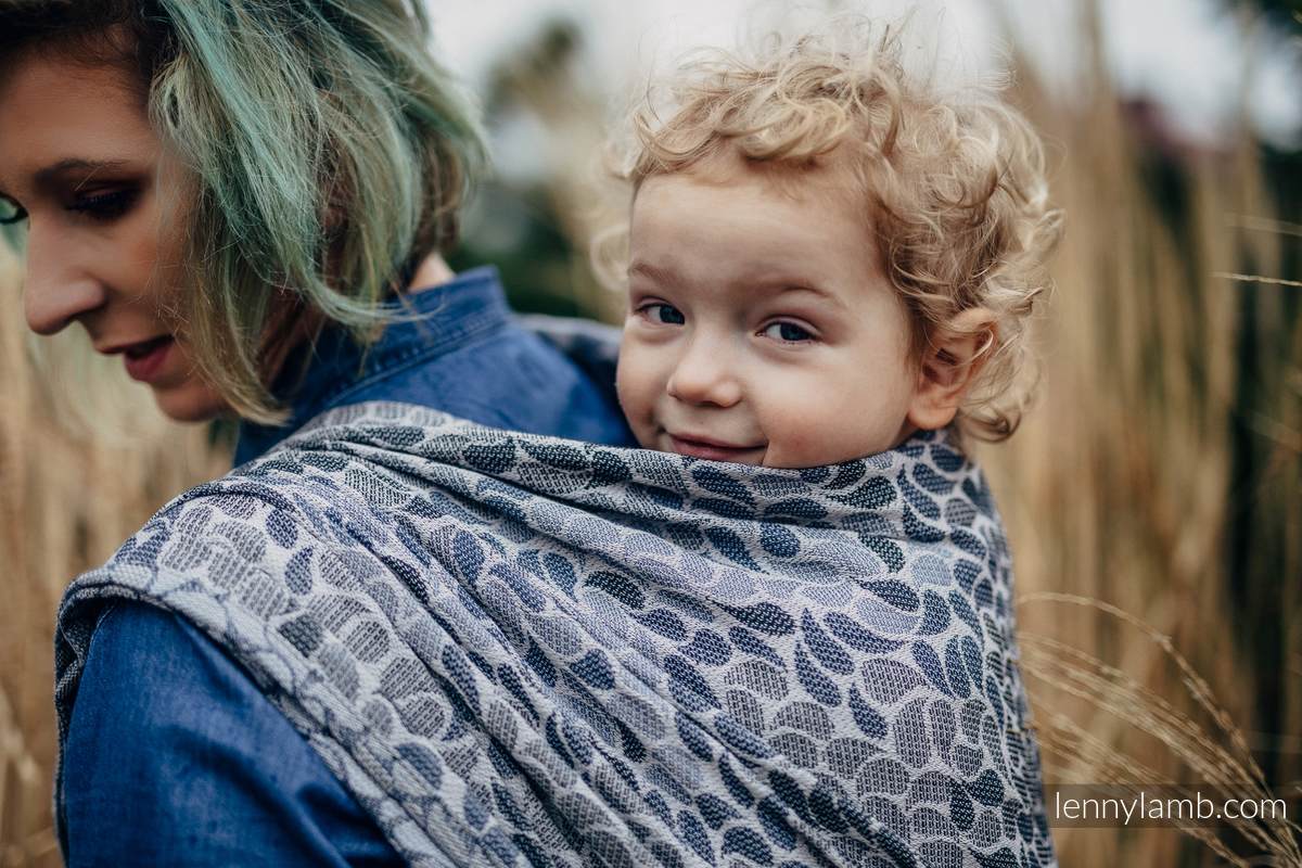 Żakardowa chusta do noszenia dzieci, bawełna - KOLORY TAJEMNICY - rozmiar L #babywearing