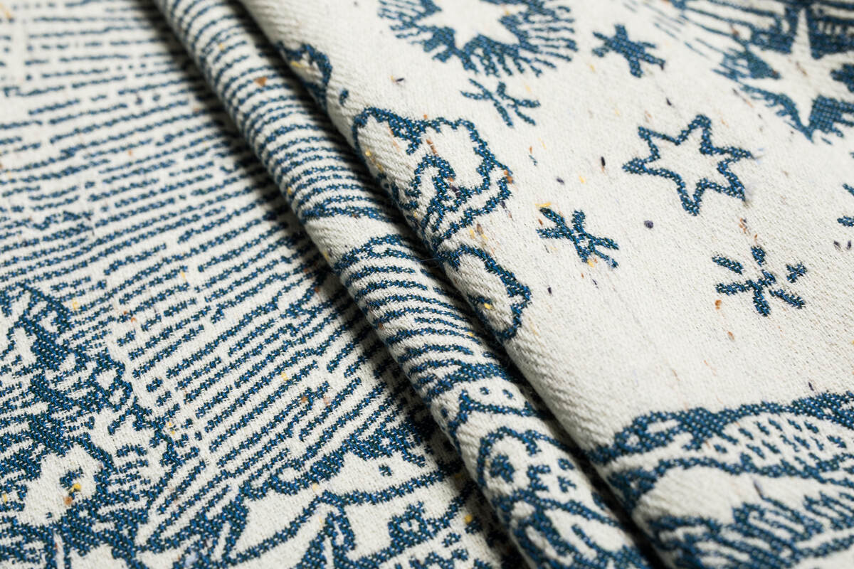 Baby Wrap, Jacquard Weave (48% merino wool, 29% cotton, 12% cashmere, 11% silk) - HORIZONS VERGE - TEN YEARS OF LENNYLAMB  - size XS #babywearing
