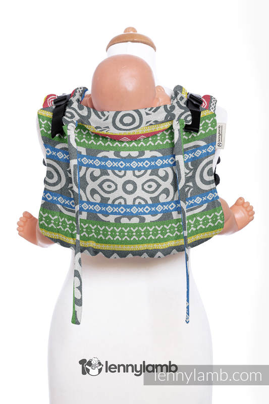 Nosidło Klamrowe ONBUHIMO z tkaniny żakardowej (100% bawełna), rozmiar Toddler - POSITIVE VIBES #babywearing