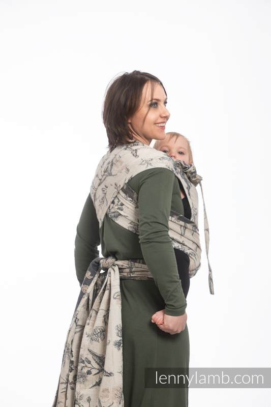 WRAP-TAI carrier Toddler with hood/ jacquard twill / 100% cotton / HERBARIUM #babywearing