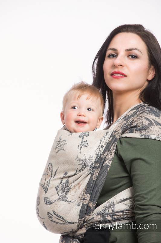 Żakardowa chusta do noszenia dzieci, bawełna - HERBARIUM - rozmiar XS #babywearing