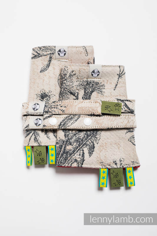 Drool Pads & Reach Straps Set, (60% cotton, 40% polyester) - HERBARIUM #babywearing