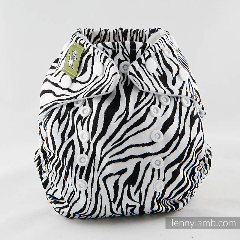 Reusable Pocket Cloth Nappy with insert - Zebra #babywearing