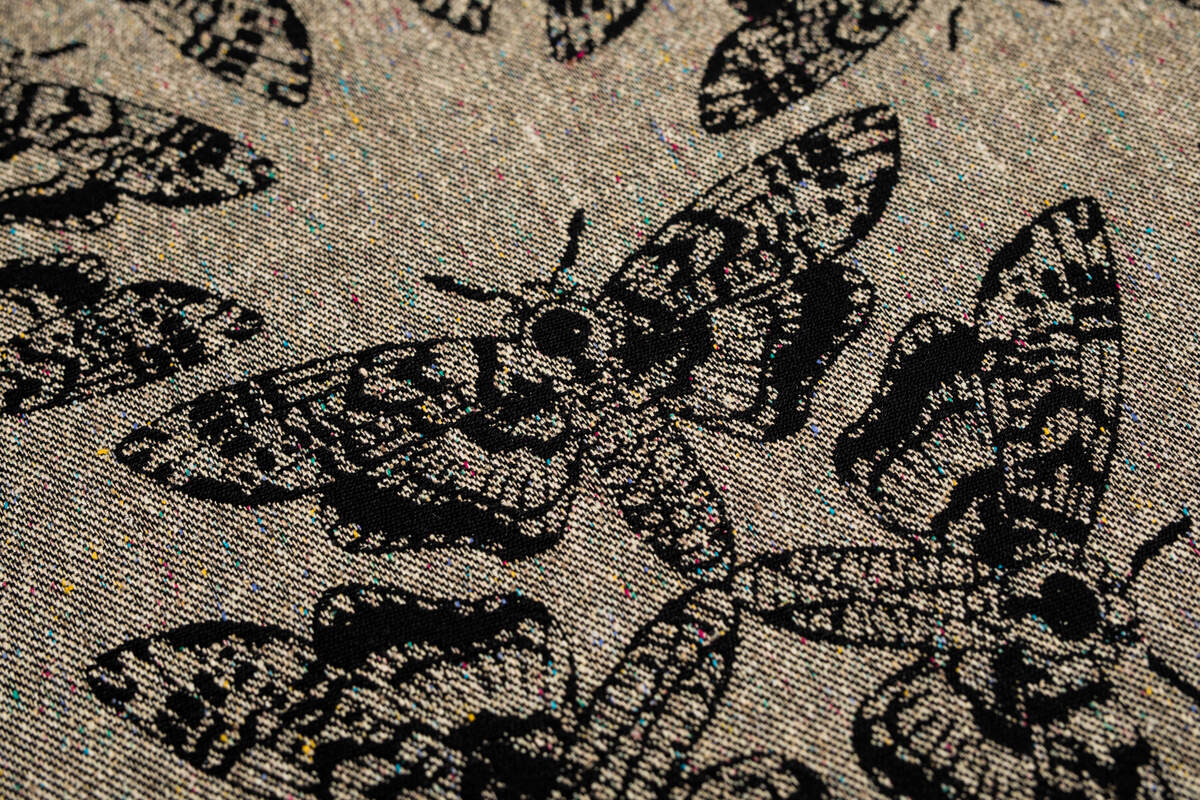 Baby Wrap, Jacquard Weave (65% cotton 35% silk) - QUEEN OF THE NIGHT - PAMINA - size XL #babywearing