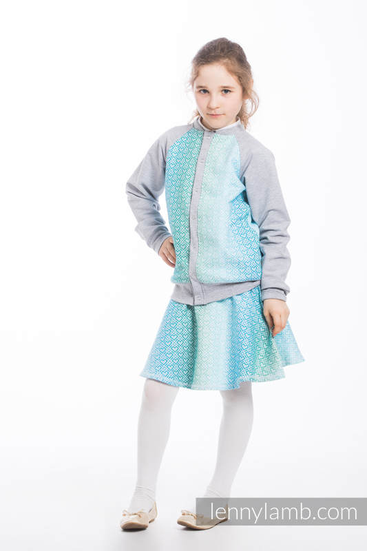 LennyBomber - talla 104 - Big Love - Ice Mint con Gris #babywearing