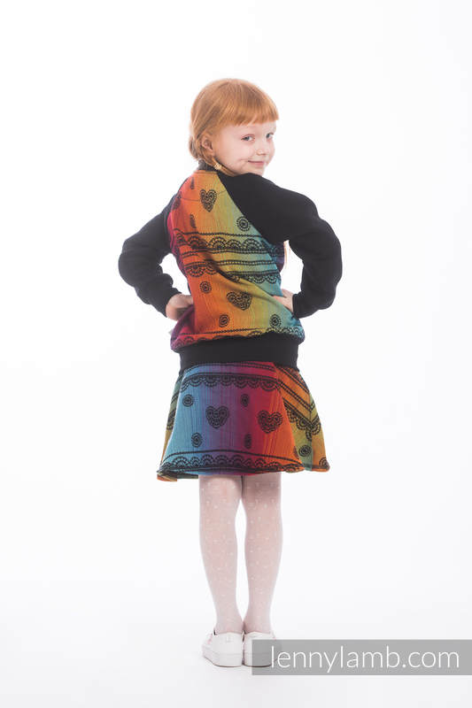 LennyBomber - size 110 - Rainbow Lace Dark & Black #babywearing