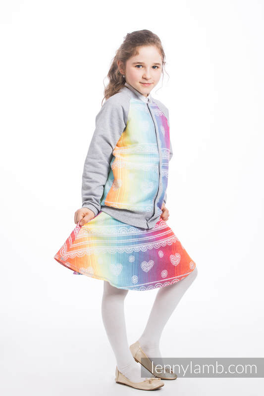 LennyBomber - talla 146 - Rainbow Lace con Gris #babywearing