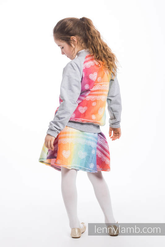 LennyBomber - size 116 - Rainbow Lace & Grey #babywearing
