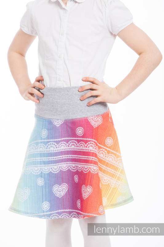 LennySkirt - size 104 - Rainbow Lace & Grey #babywearing