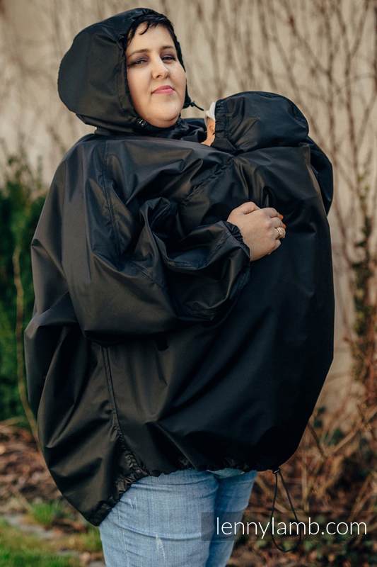 Babywearing Raincoat - size 2XL/3XL - Black #babywearing