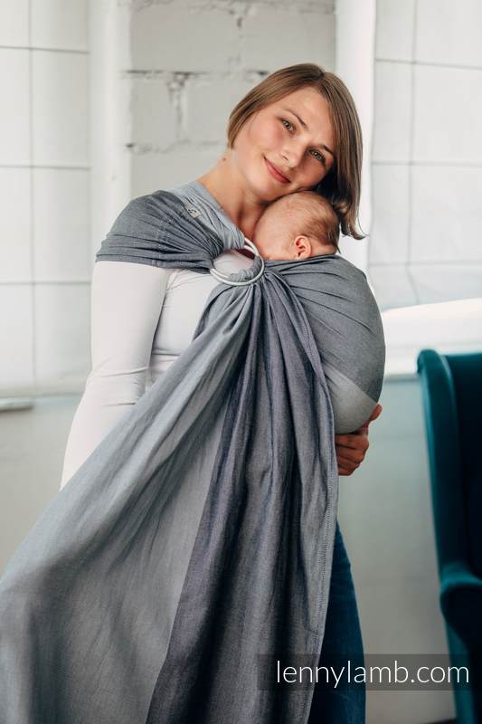 My First Ring Sling - HOWLITE - 100% Cotton - Broken Twill Weave -  with gathered shoulder - standard 1.8m #babywearing