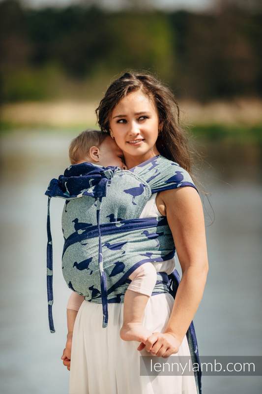 WRAP-TAI carrier Toddler with hood - Jacquard twill - 65% cotton 35% silk - LARINA #babywearing