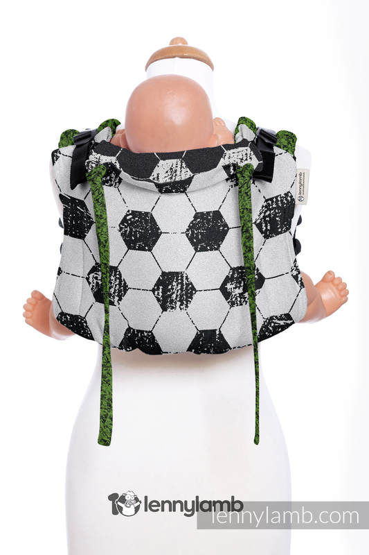 Lenny Buckle Onbuhimo baby carrier, standard size, jacquard weave (100% cotton) - FAIR PLAY ON THE PITCH #babywearing