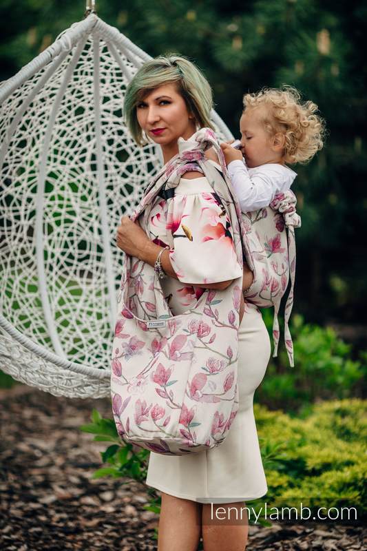 Hobo Bag made of woven fabric, 100% cotton - MAGNOLIA #babywearing