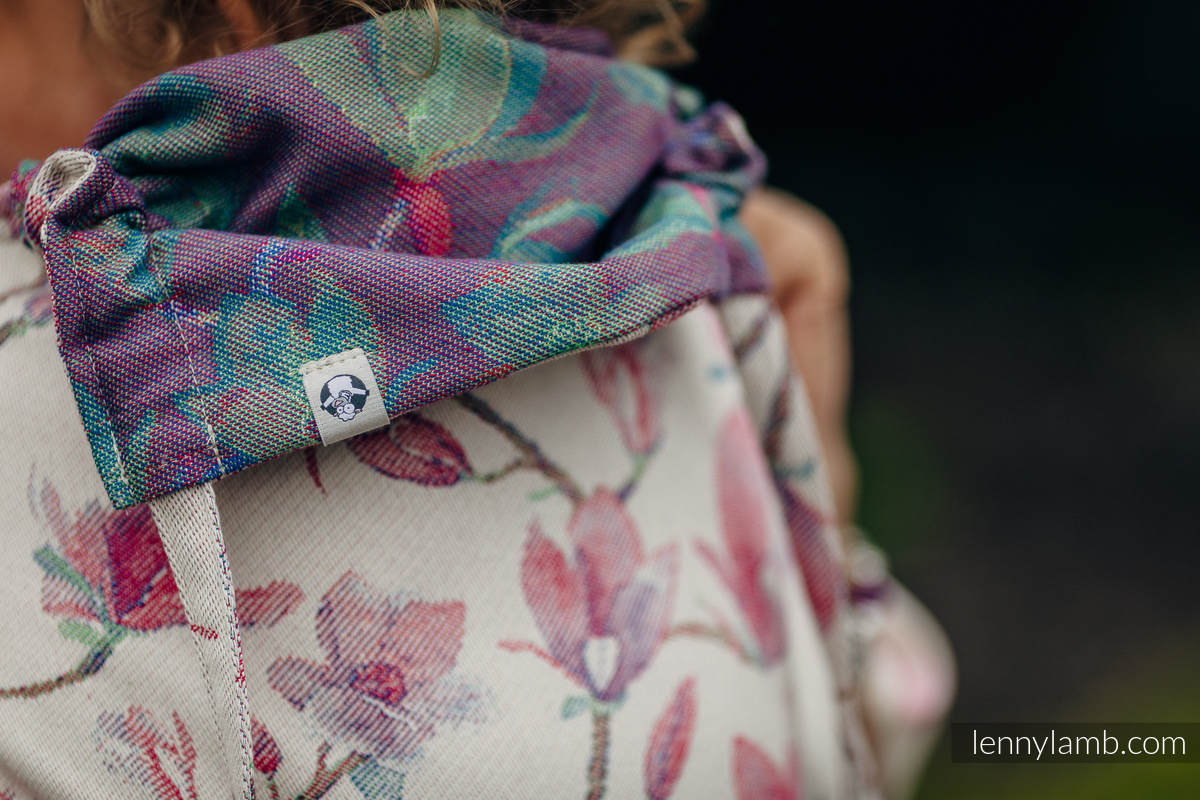 WRAP-TAI carrier Mini with hood, jacquard weave, 100% cotton - MAGNOLIA #babywearing