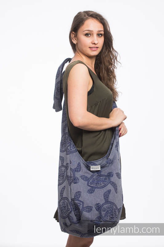 Hobo Bag made of woven fabric, 100% cotton - SEA ADVENTURE - CALM BAY #babywearing