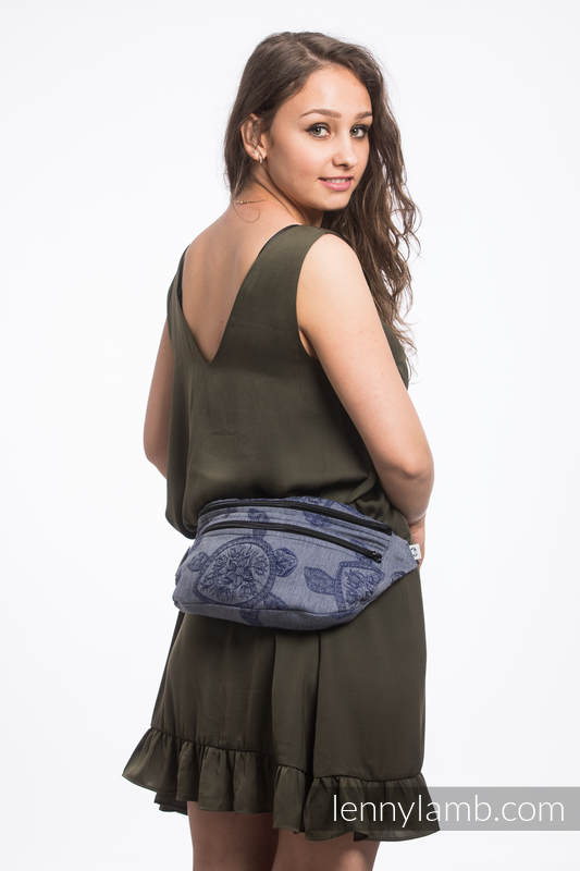 Waist Bag made of woven fabric, size large (100% cotton) - SEA ADVENTURE - CALM BAY #babywearing