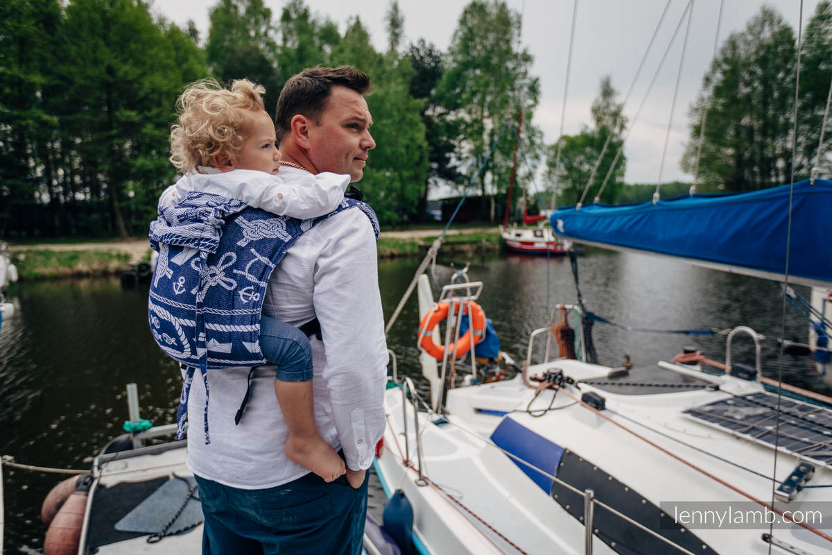 Onbuhimo de Lenny, taille TODDLER, jacquard (100% coton) - SEA STORIES #babywearing