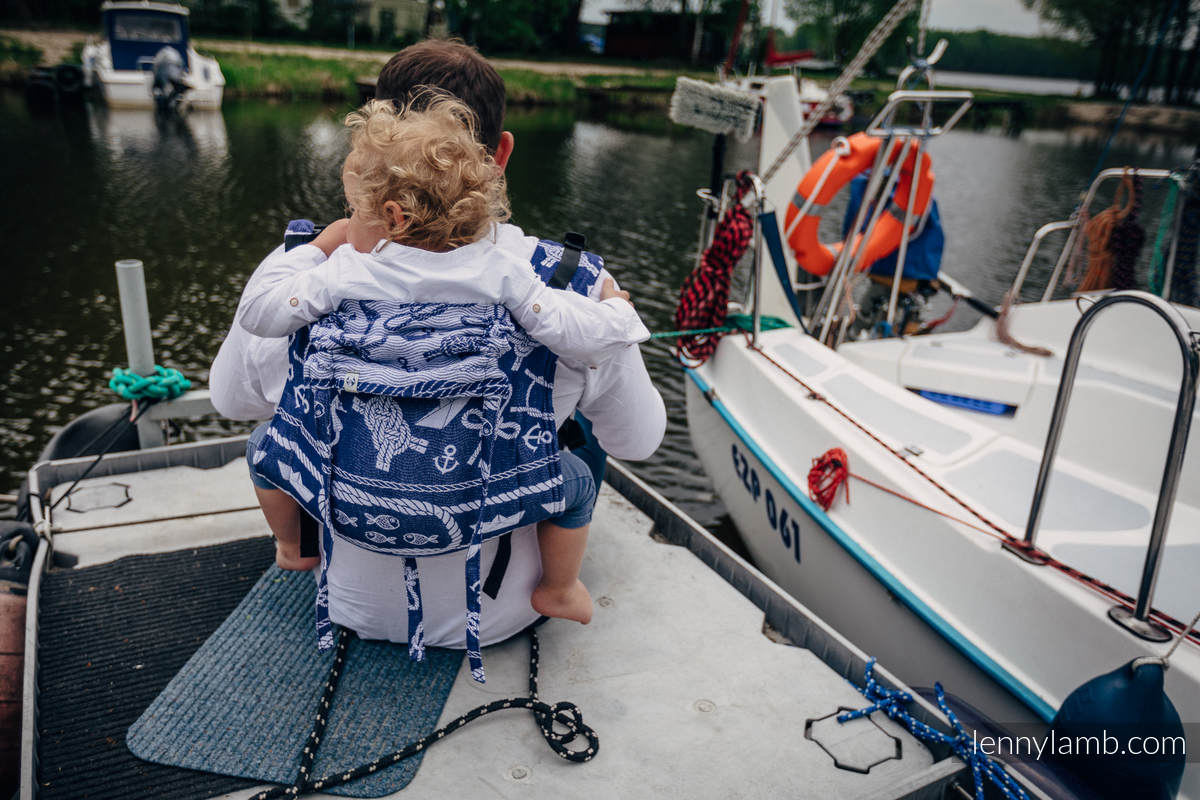 Onbuhimo de Lenny, taille standard, jacquard (100% coton) - SEA STORIES #babywearing