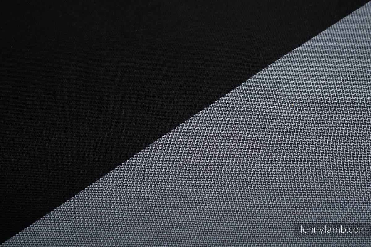 Sling de la gamme de base - OBSIDIAN - 100 % coton - Sergé brisé - avec épaule sans plis - standard 1.8m (grade B) #babywearing