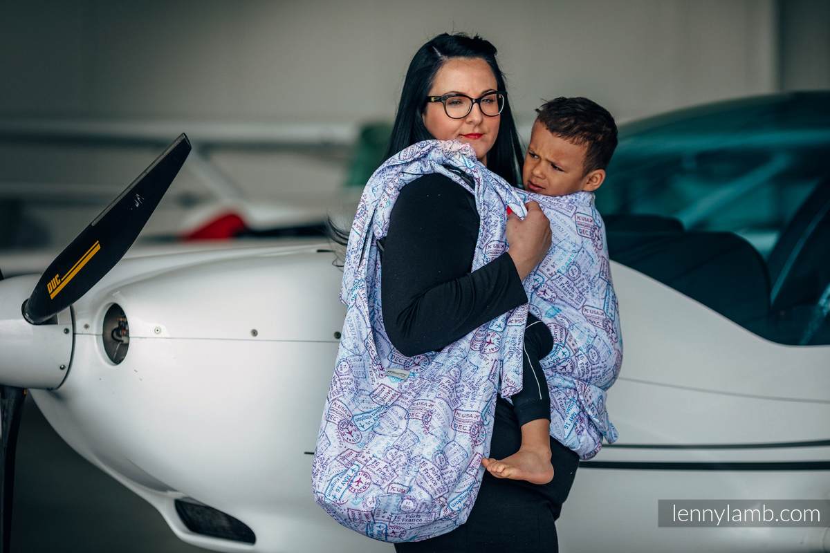 Hobo Bag made of woven fabric, 100% cotton - AROUND THE WORLD #babywearing