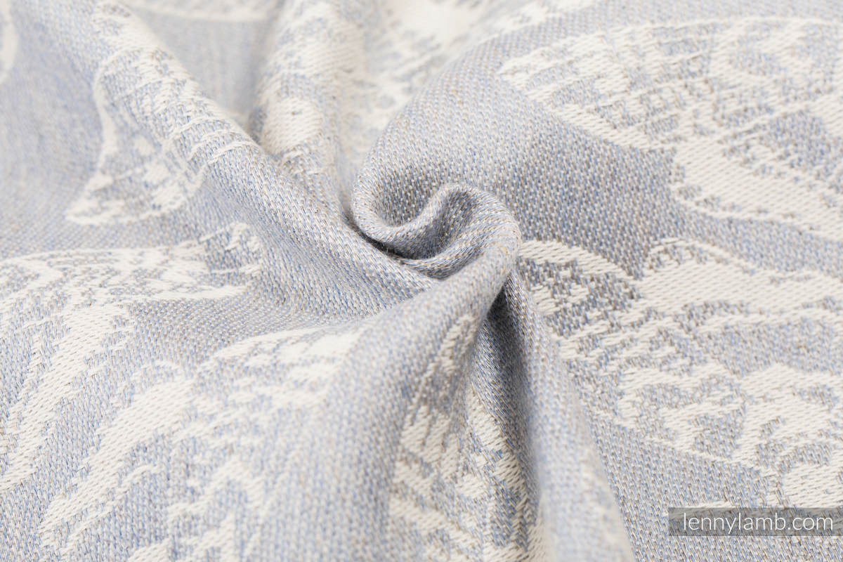 Fular, tejido jacquard (65% algodón, 35% lino) - QUEEN OF THE NIGHT - ONLY SILENCE - talla XL #babywearing