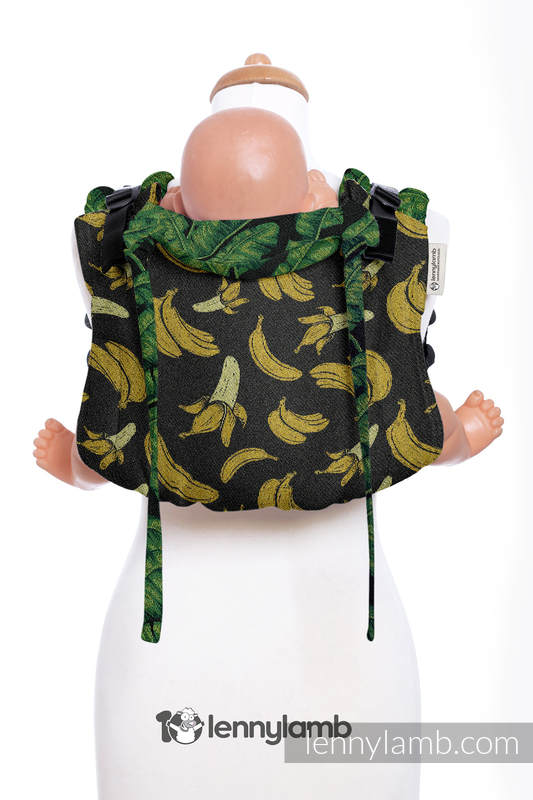Nosidło Klamrowe ONBUHIMO z tkaniny żakardowej (100% bawełna), rozmiar Standard - TUTTI FRUTTI - ODWAŻNY BANAN #babywearing