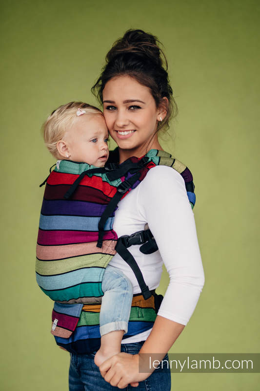 LennyUp Carrier, Standard Size, broken-twill weave 100% cotton - CAROUSEL OF COLORS #babywearing