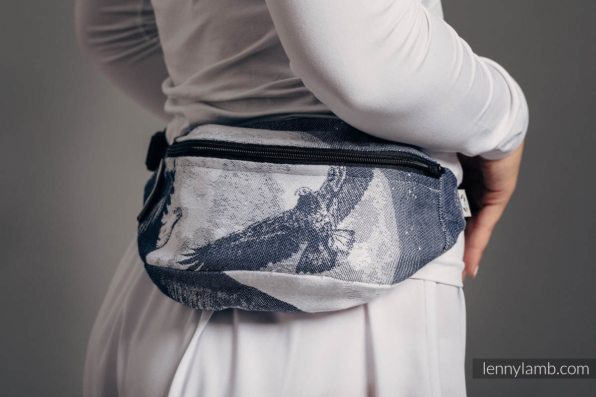 Waist Bag made of woven fabric, (100% cotton) - MOONLIGHT EAGLE  #babywearing