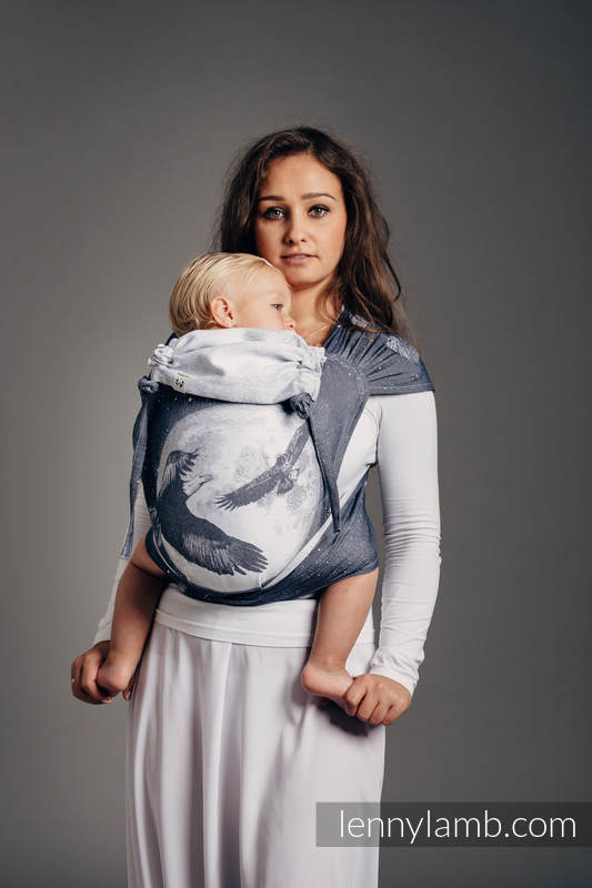 WRAP-TAI carrier Toddler with hood/ jacquard twill / 100% cotton / MOONLIGHT EAGLE  #babywearing