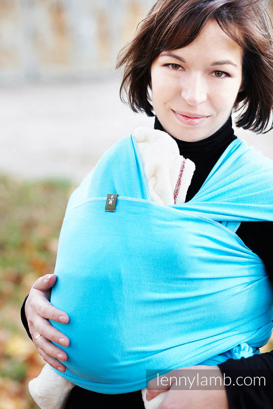 Stretchy/Elastic Baby Wrap - Azure - standard size 5.0 m #babywearing