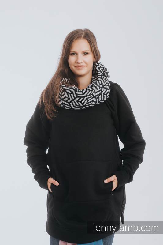 Babywearing Sweatshirt 3.0 - Black with Hematite - size XXL (grade B) #babywearing