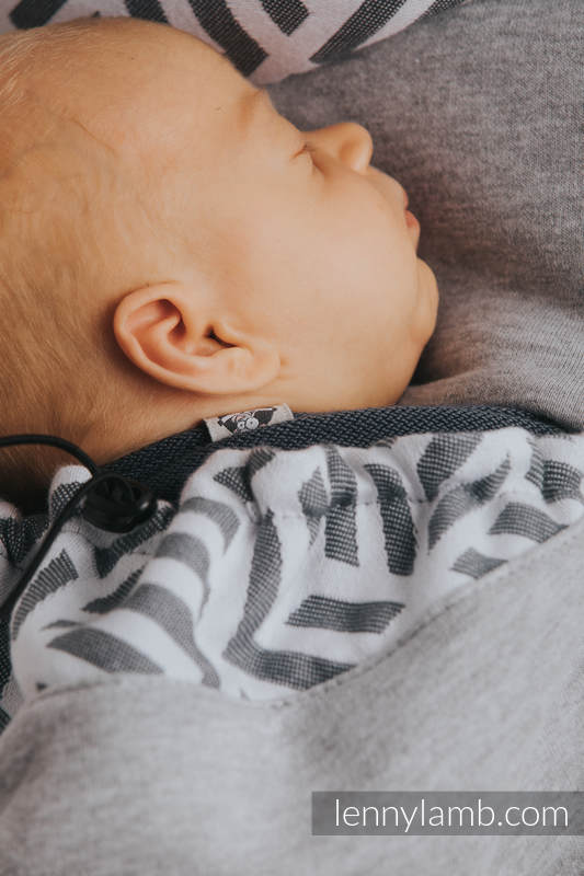 Babywearing Sweatshirt 3.0 - Gray Melange with Pearl - size 3XL #babywearing