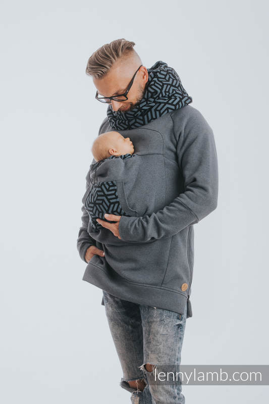 Babywearing Sweatshirt 3.0 - Jeans with Kyanit - size 6XL #babywearing