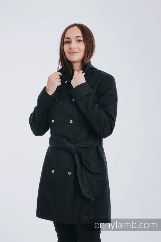 Trench-Tragemantel - Größe 4XL - Schwarz #babywearing