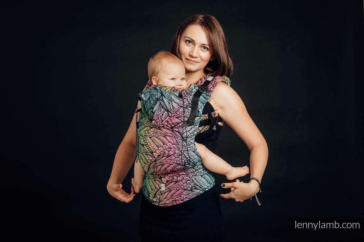 Mochila ergonómica, talla Toddler, jacquard 100% algodón - WILD SOUL - Segunda generación #babywearing